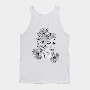 Girl with poppies Tank Top